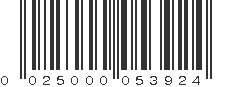 UPC 025000053924